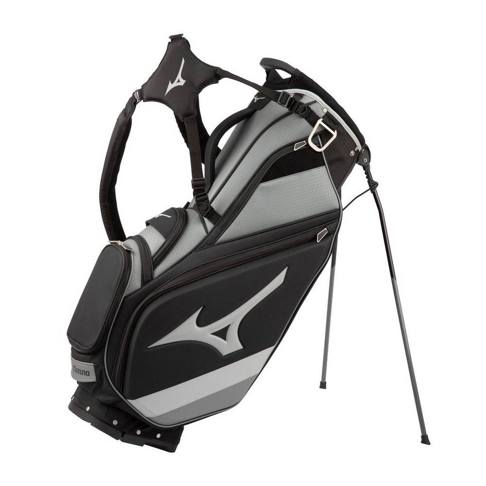 Mochila Mizuno Tour 14-Way Stand - Homem - Pretas/Cinzentas - PGXOQ1248